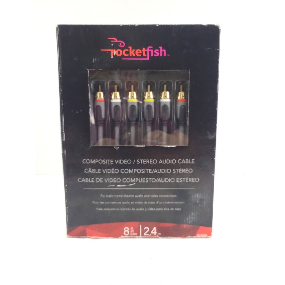 Rocketfish Component Video Audio Cable for Home Theater Video Connection 12 Ft